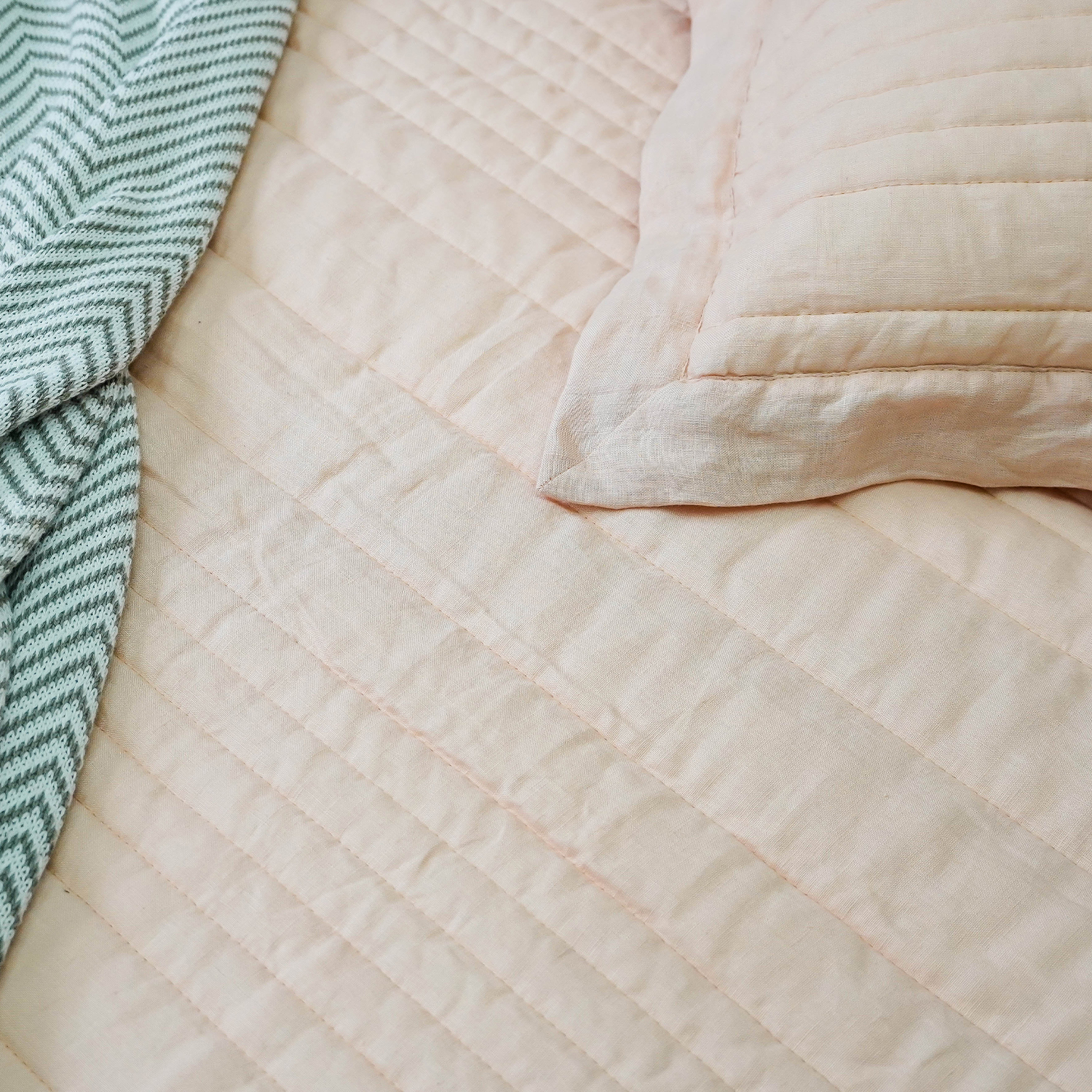 Linen Quilt-Apricot