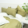 Linen Sheet Sets-Olive