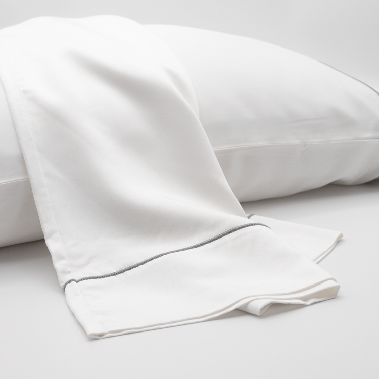 White Bamboo Pillowcase