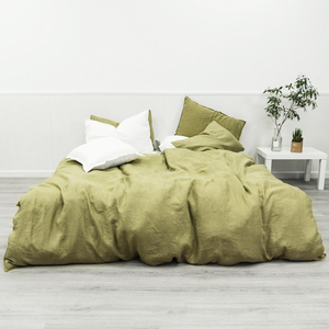 Linen Sheet Sets-Olive