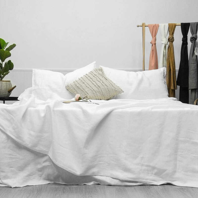 White Linen Duvet Covers