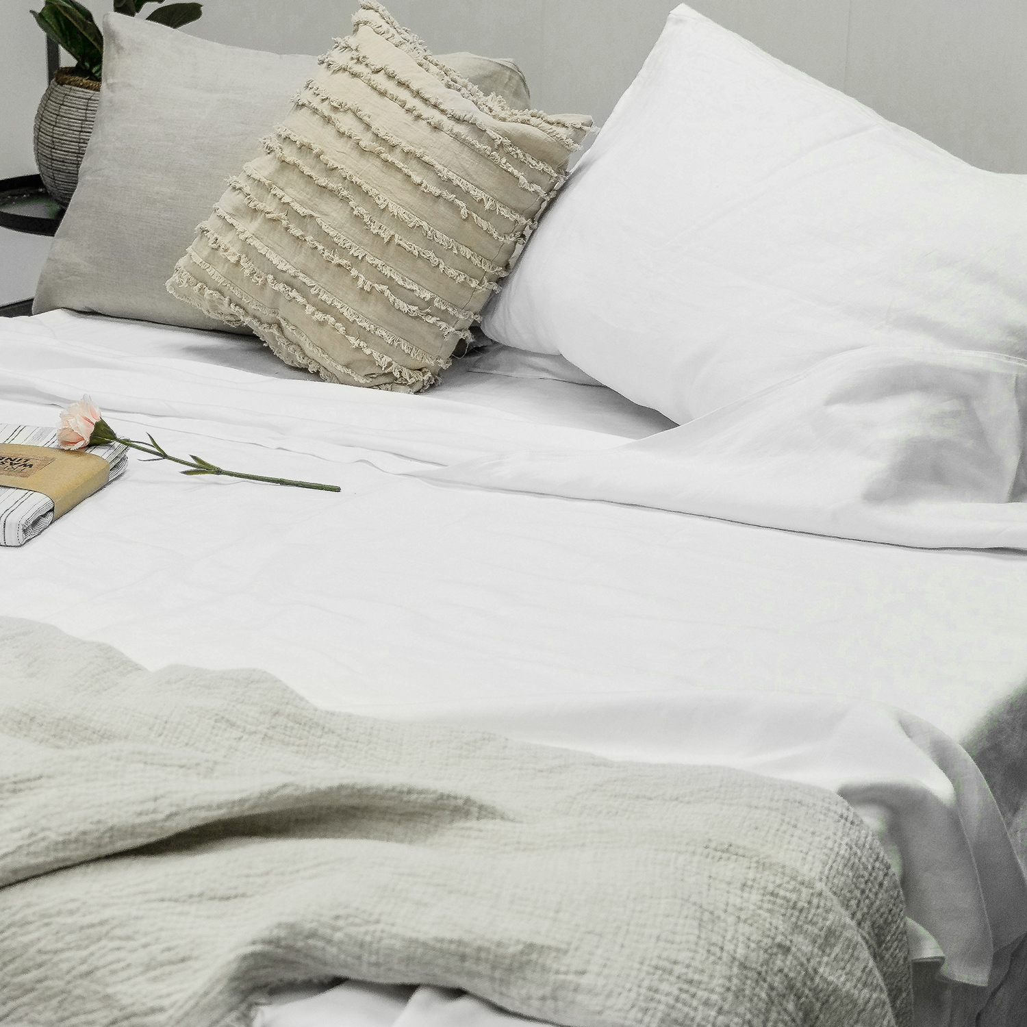 White Linen Duvet Covers