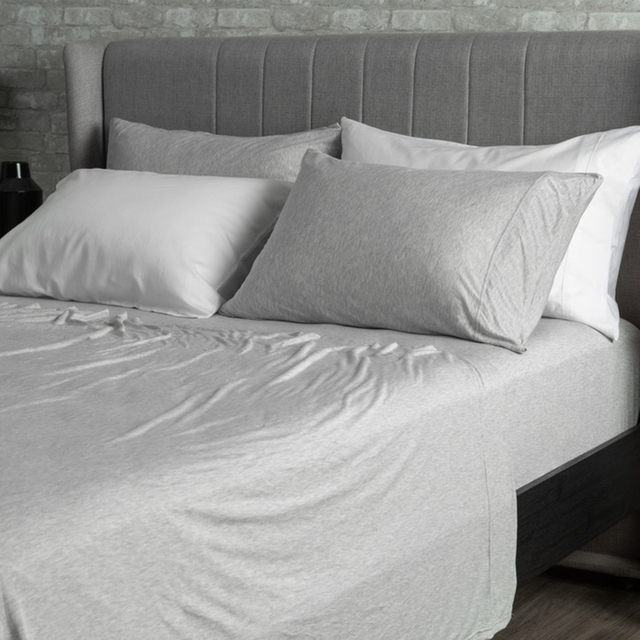 Bamboo Jersey Duvet Cover Set - Grey 