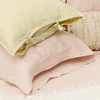 Pink Linen Sheet Set