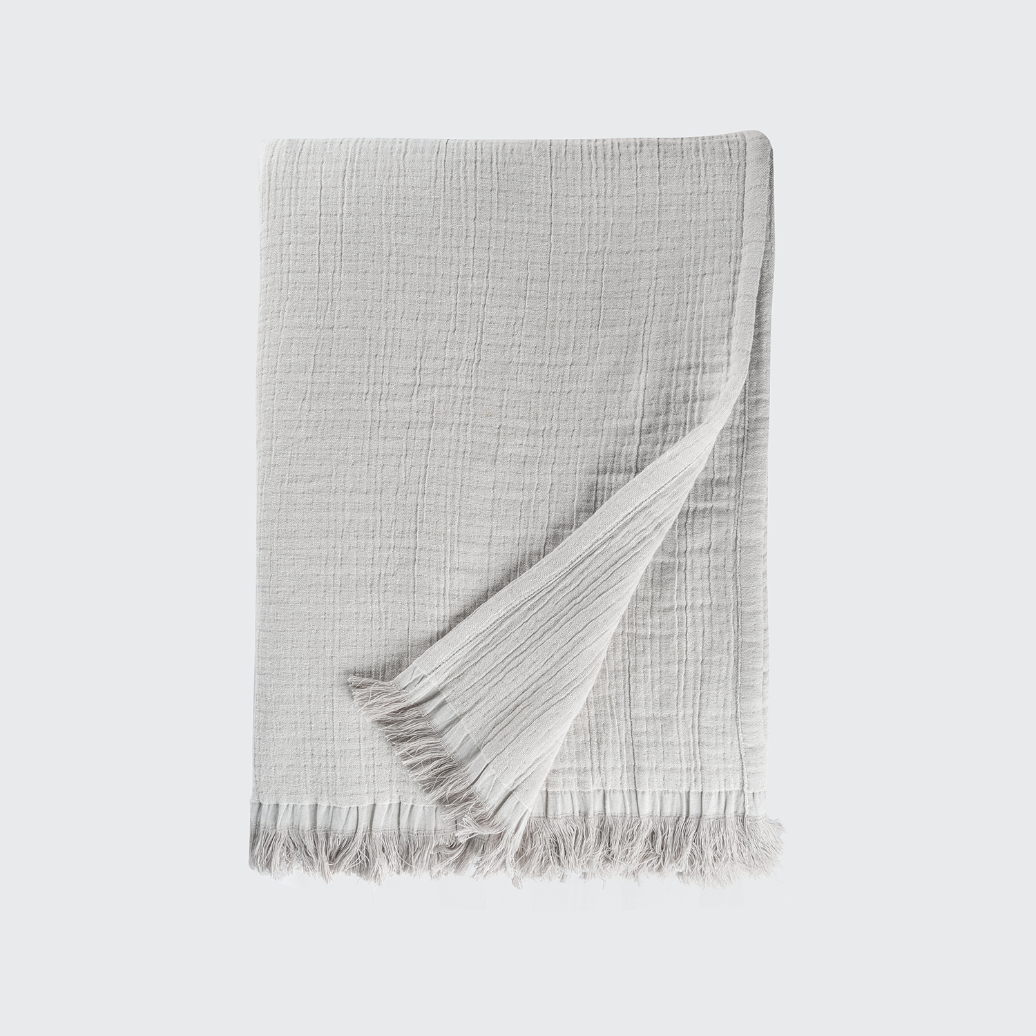 100% Organic Cotton Grey Blanket