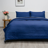 100% Organic Bamboo Quilt Set-Dark Blue