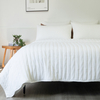 White - Organic Bamboo Jersey Quilt Set