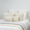 White Organic Bamboo Cotton Blend Quilt Set