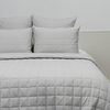 Grey Organic Bamboo Jersey Quilt Set