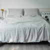 Light Grey Linen Duvet Cover