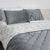 Organic Bamboo Poly Quilt Set-Grey