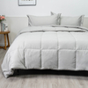 100% Organic Bamboo Comforter Set-Light Grey