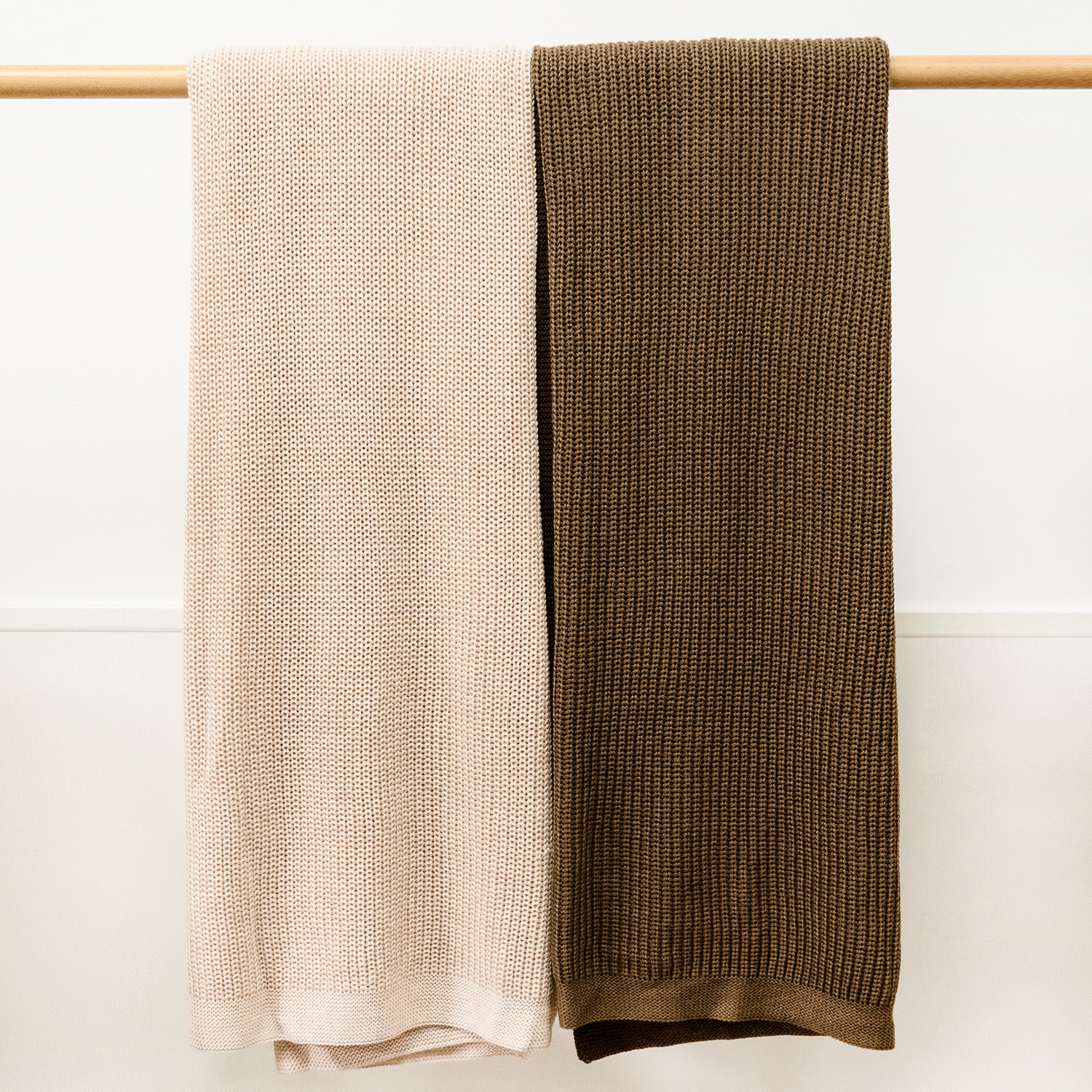 Brown 100% Organic Wool Blanket