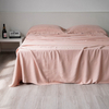 Organic Pink Linen Bamboo Sheet Set