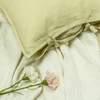 Green Haze Linen Duvet Cover