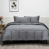 100% Organic Bamboo Comforter Set-Dark Grey