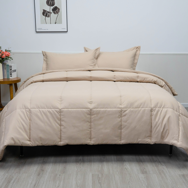 100% Organic Bamboo Comforter Set-Ivory