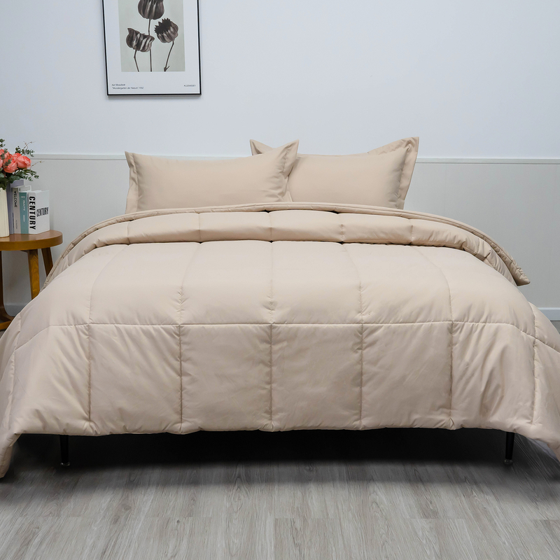 100% Organic Bamboo Comforter Set-Ivory