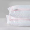 Organic Bamboo Duvet Cover Set- White and Red