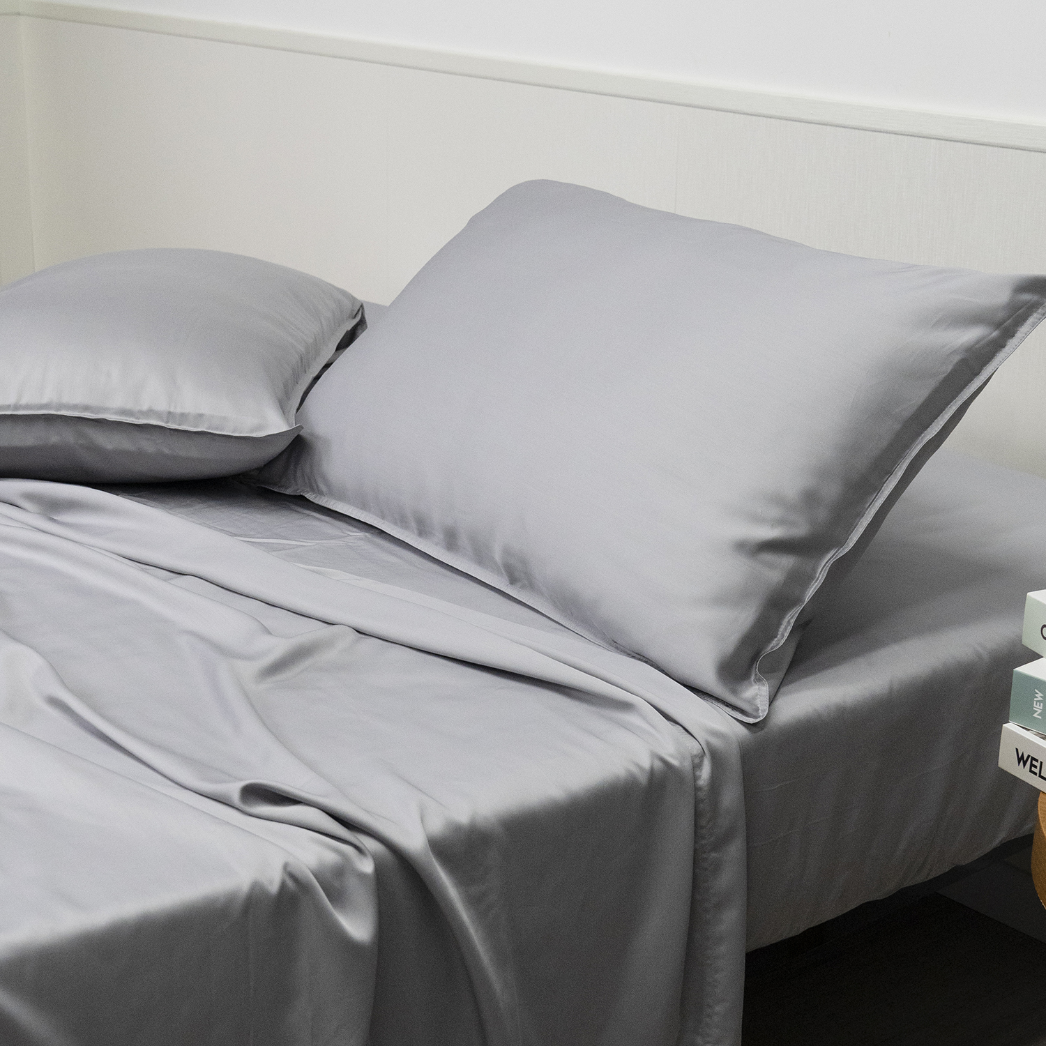 Organic Copper Bamboo Sheet Set- Grey