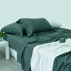 Organic Green Linen Bamboo Sheet Set