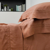 Organic Terracotta Linen Bamboo Sheet Set