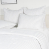 White and Black Linen Quilt