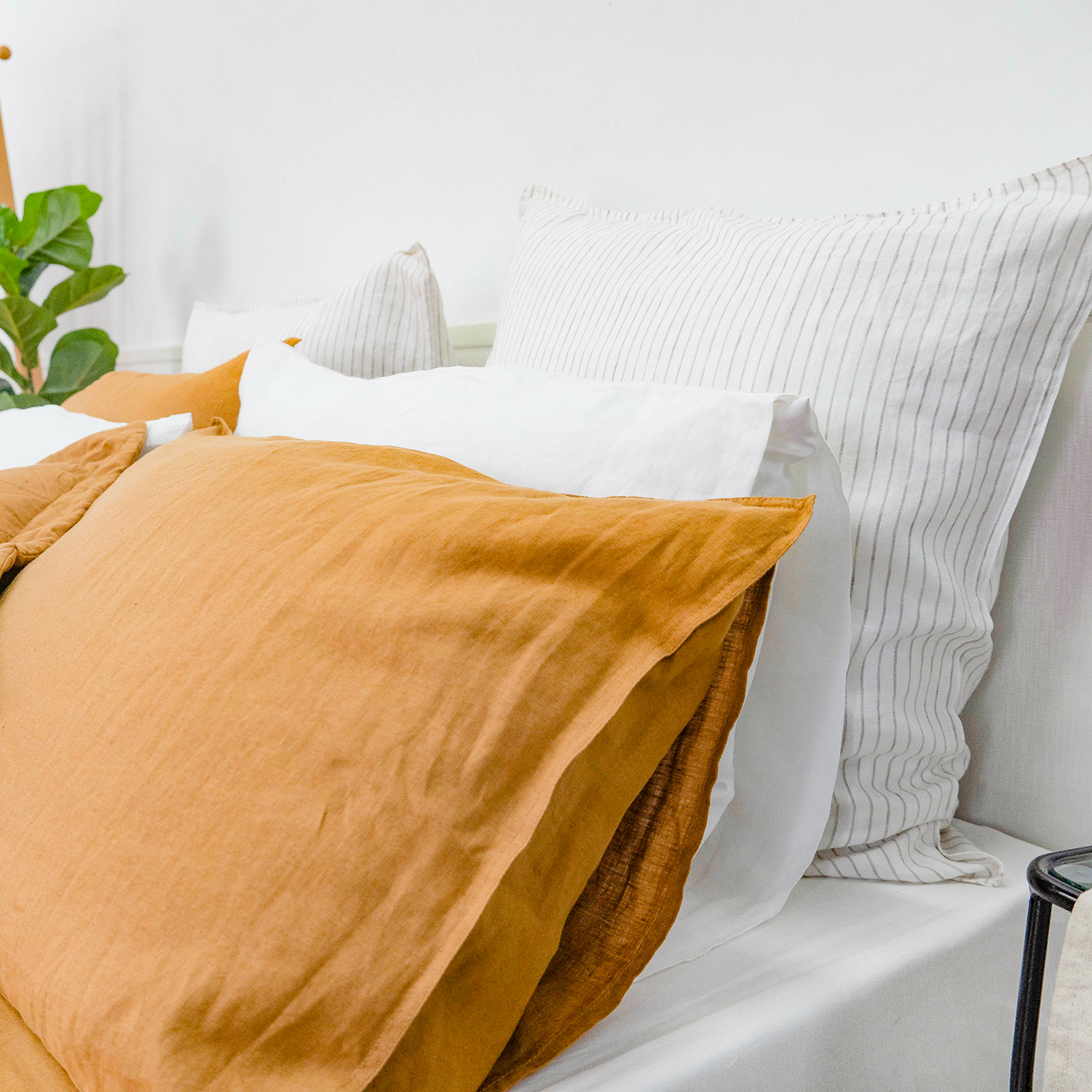 Terracotta Linen Duvet Cover