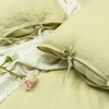 Green Haze Linen Duvet Cover