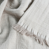 100% Organic Cotton Grey Blanket