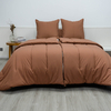 Organic Bamboo Poly Comforter Set-Terracotta