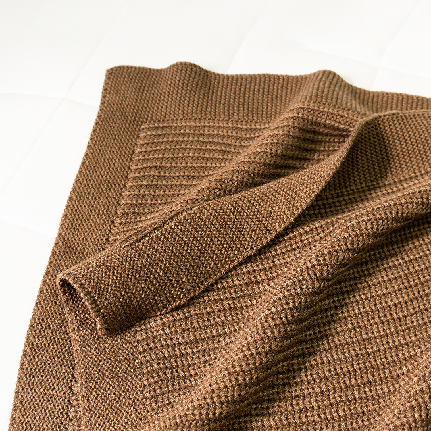 Brown 100% Organic Wool Blanket