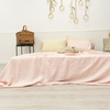 Pink Linen Sheet Set