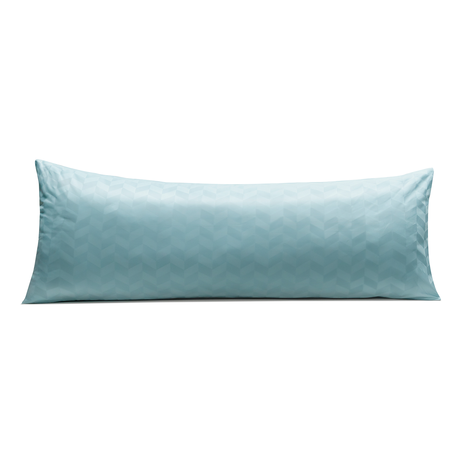 Light Blue Organic Cotton Jacquard Pillowcase