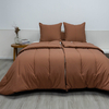 Organic Bamboo Poly Comforter Set-Terracotta