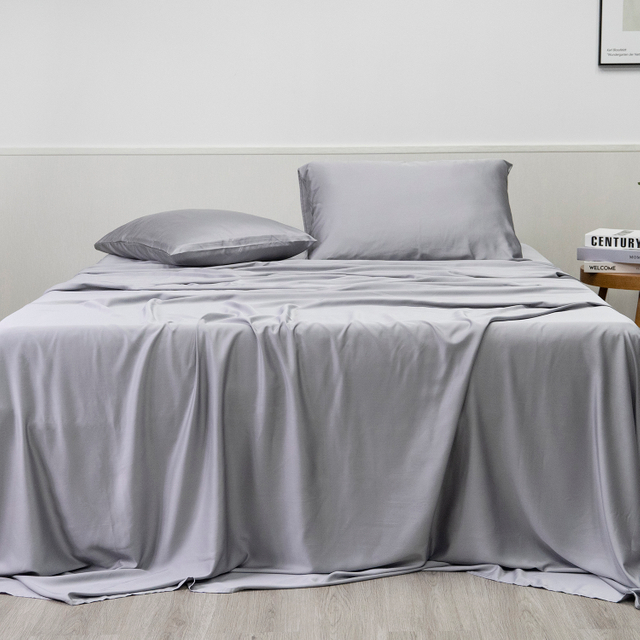 Organic Copper Bamboo Sheet Set- Grey