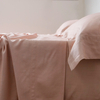 Organic Pink Linen Bamboo Sheet Set