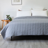 Charcoal - Organic Bamboo Jersey Quilt Set