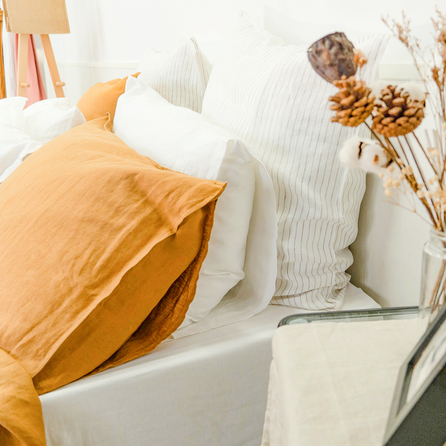 Terracotta Linen Duvet Cover