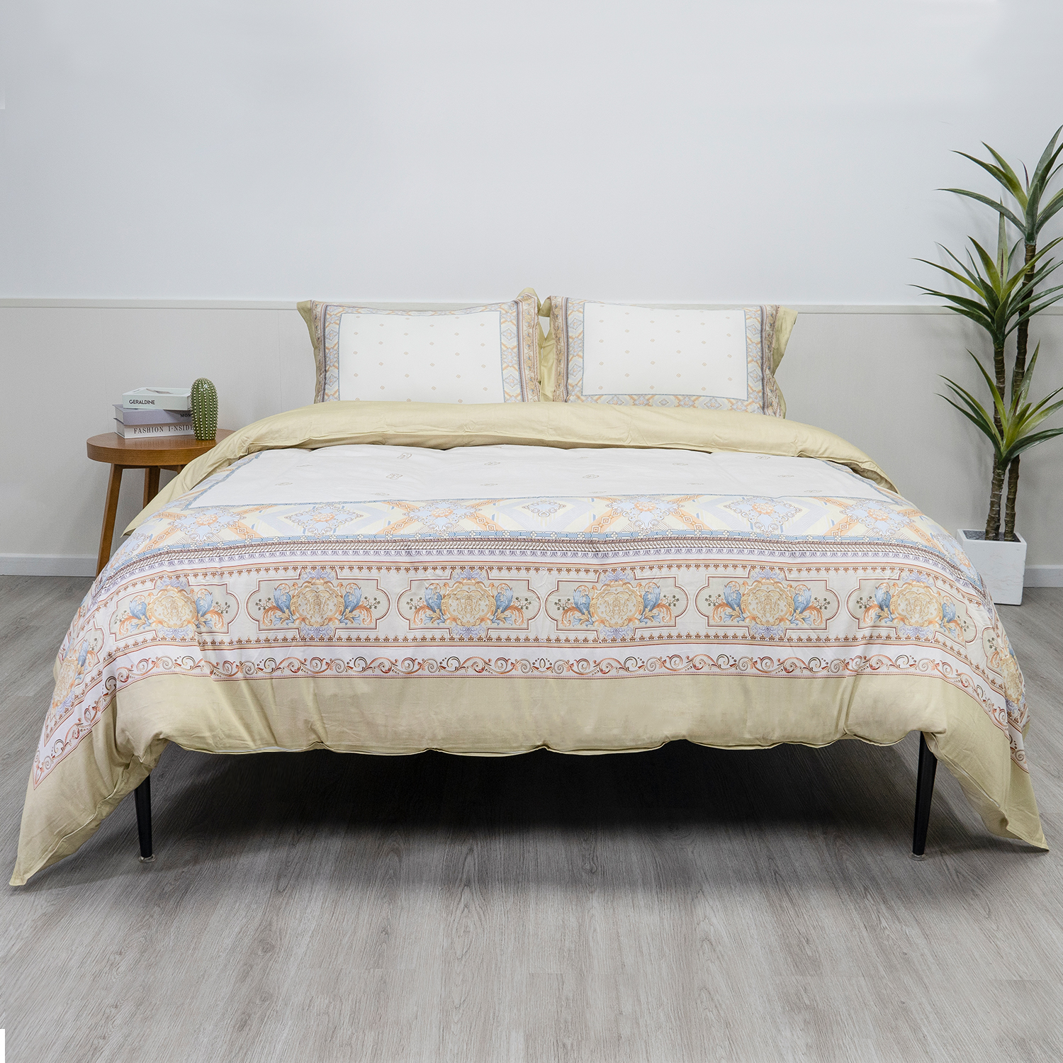 100% Organic Cotton Print Duvet Cover Set