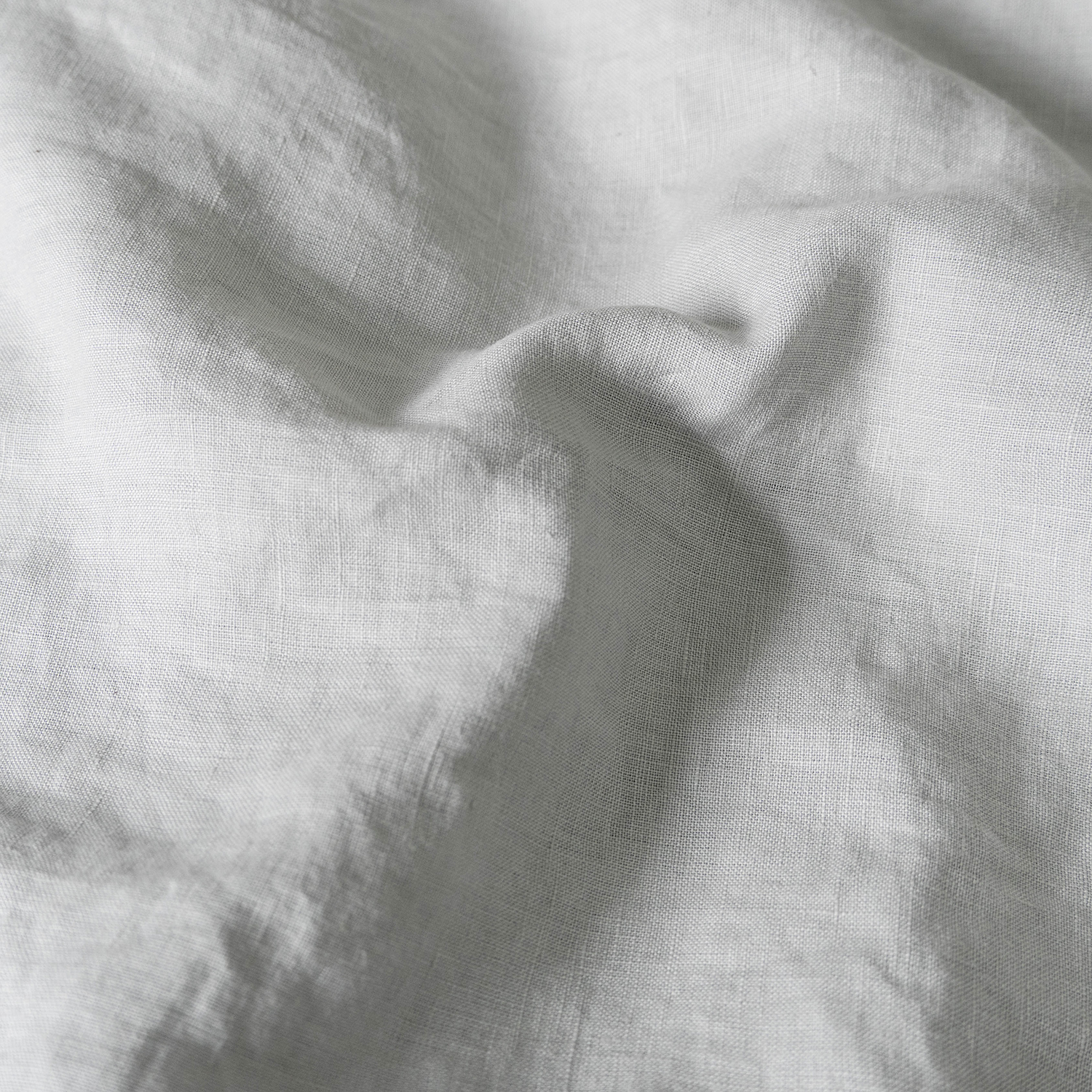 Light Grey Linen Duvet Cover