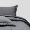 100% Organic Bamboo Comforter Set-Dark Grey