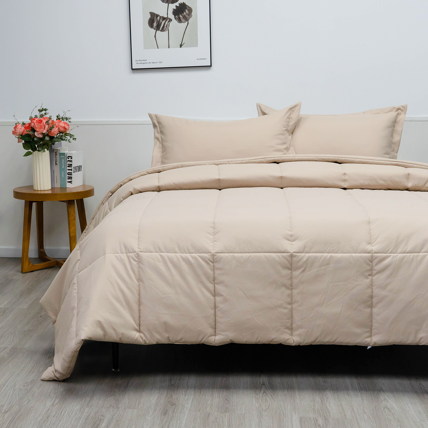 100% Organic Bamboo Comforter Set-Ivory