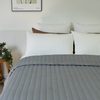 Charcoal - Organic Bamboo Jersey Quilt Set