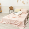 Pink Linen Sheet Set