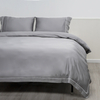 Grey Organic Bamboo Cotton Wool Blend Duvet Cover Set