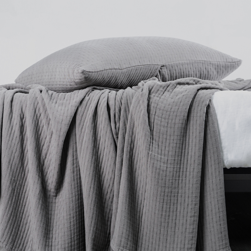 Charcoal Bamboo Coverlet