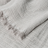 100% Organic Cotton Grey Blanket