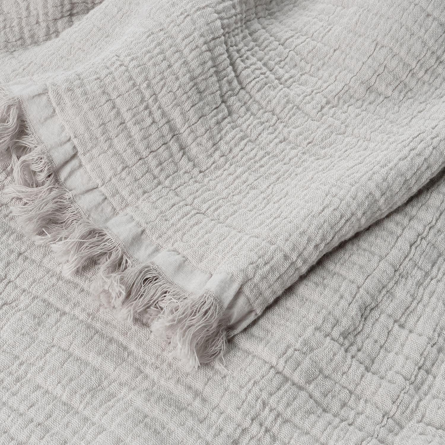 100% Organic Cotton Grey Blanket