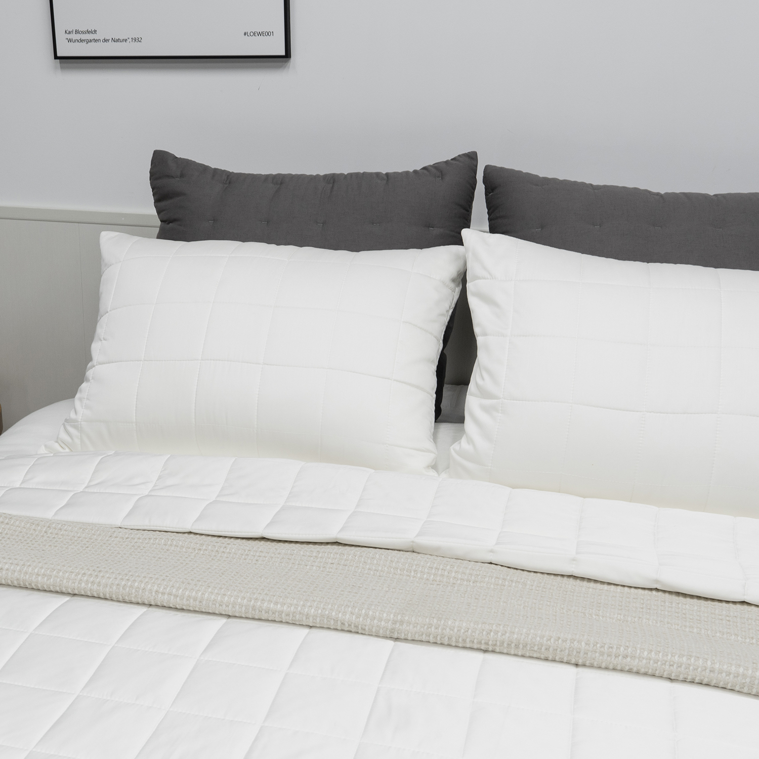 White 100% Organic Bamboo Quilt Set